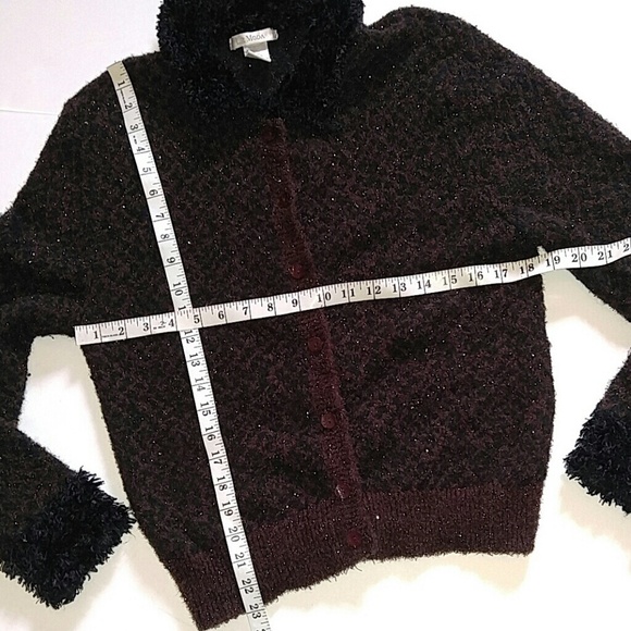 Vintage Le Moda Cardigan Sweater Wool Blend L - Picture 6 of 6